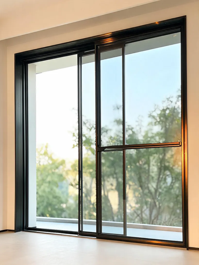 Large glass facade